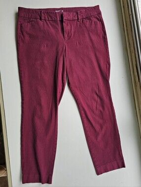 Old Navy Pixie Ankle Pants - Berry/Merlot - Women's Size 12